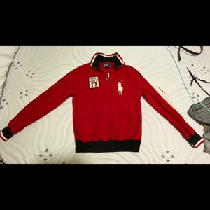 Polo by Ralph Lauren Red Canada Quarter Zip
